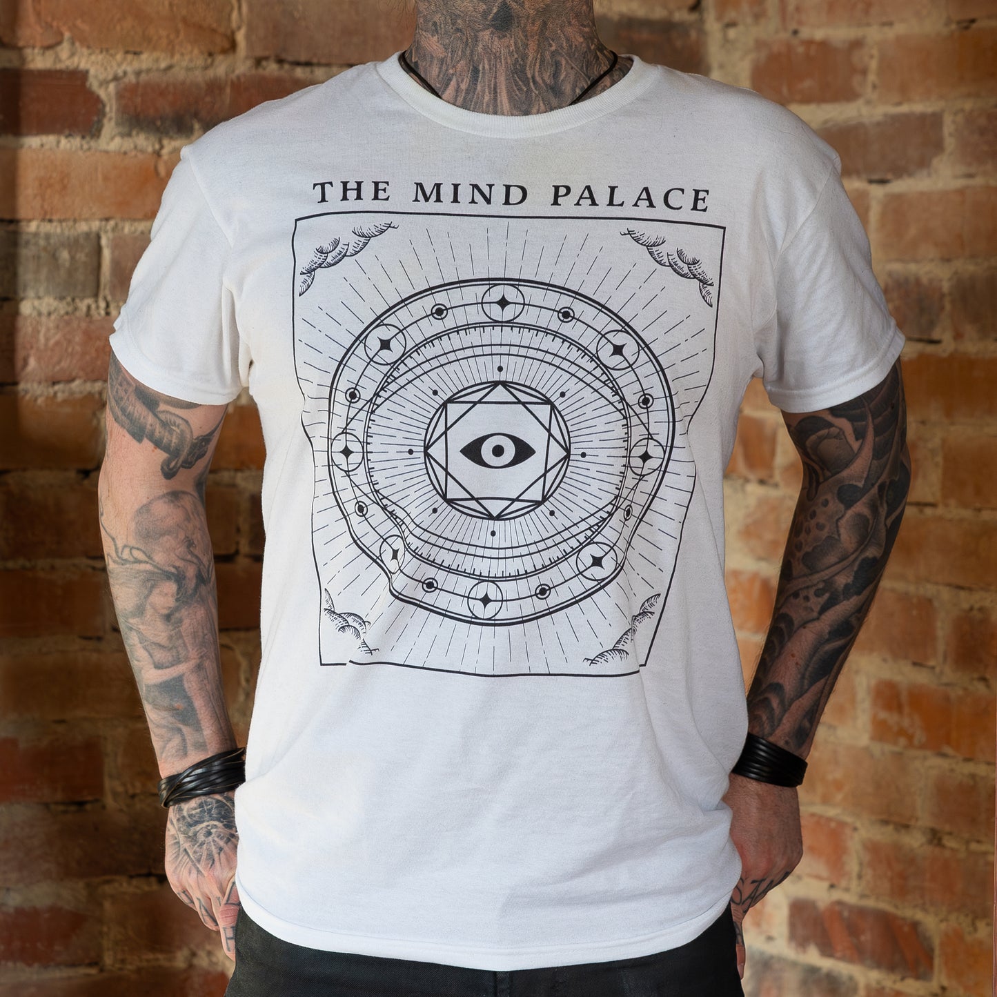 Unisex t-shirt - The Mind Palace logo, white